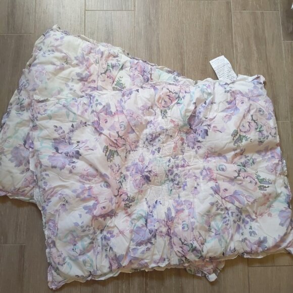 LoveShackFancy Pottery Barn Kids Lavender Damask Floral Standard Shams - Picture 1 of 3